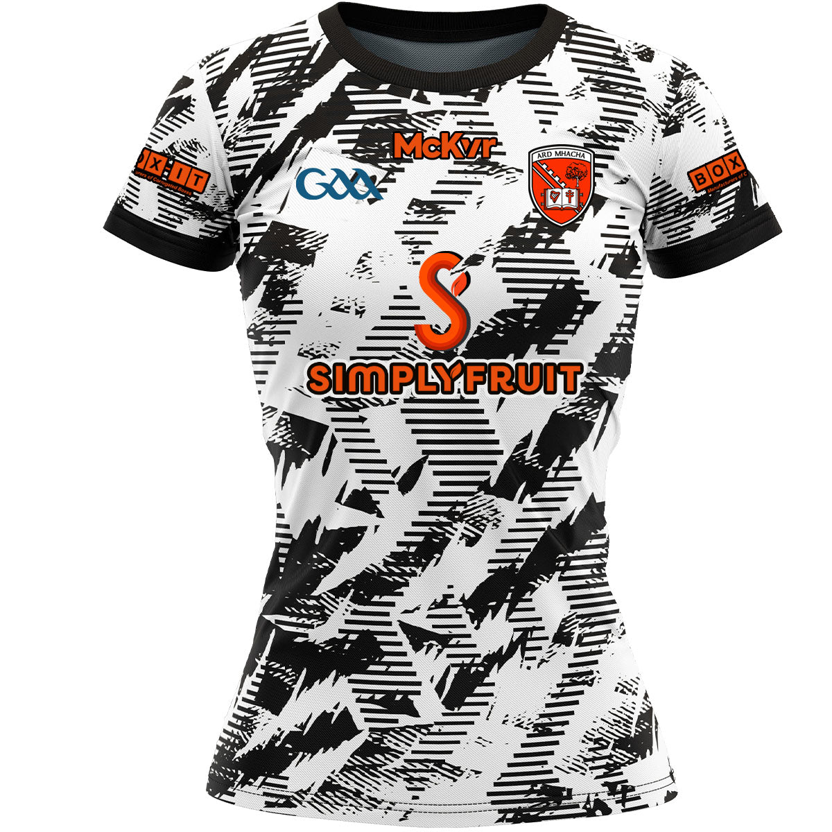 McKvr Armagh GAA Goalkeeper Jersey - Womens - White/Black