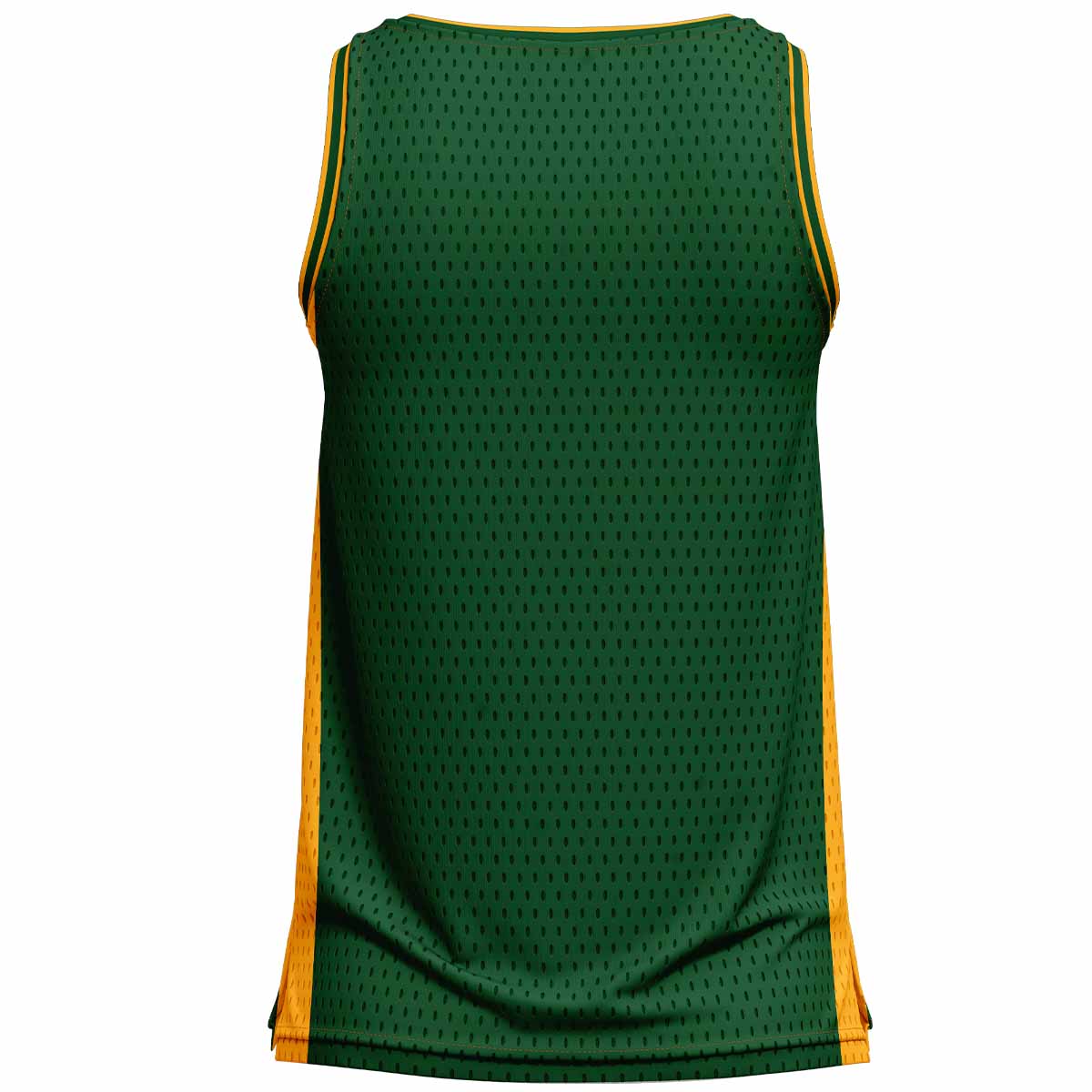 Mc Keever Leitrim GAA Official Vital Basketball Vest - Youth - Forest Green/Amber