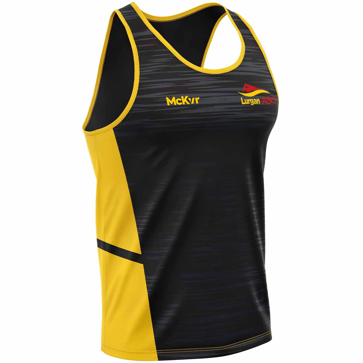 McKvr Lurgan ASC Vest - Adult - Black/Amber