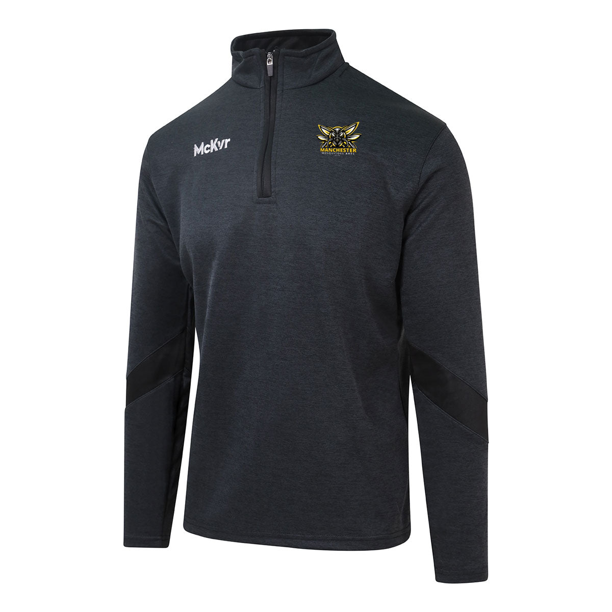 McKvr Manchester Mosquitoes AFL Core 22 1/4 Zip Top - Youth - Black