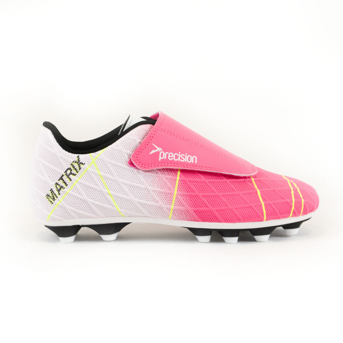 Precision Training Matrix FG Football Boots - Youth - Pink/White