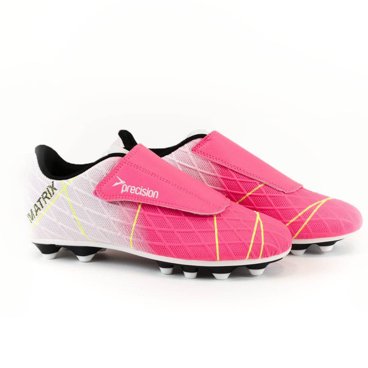 Precision Training Matrix FG Football Boots - Youth - Pink/White