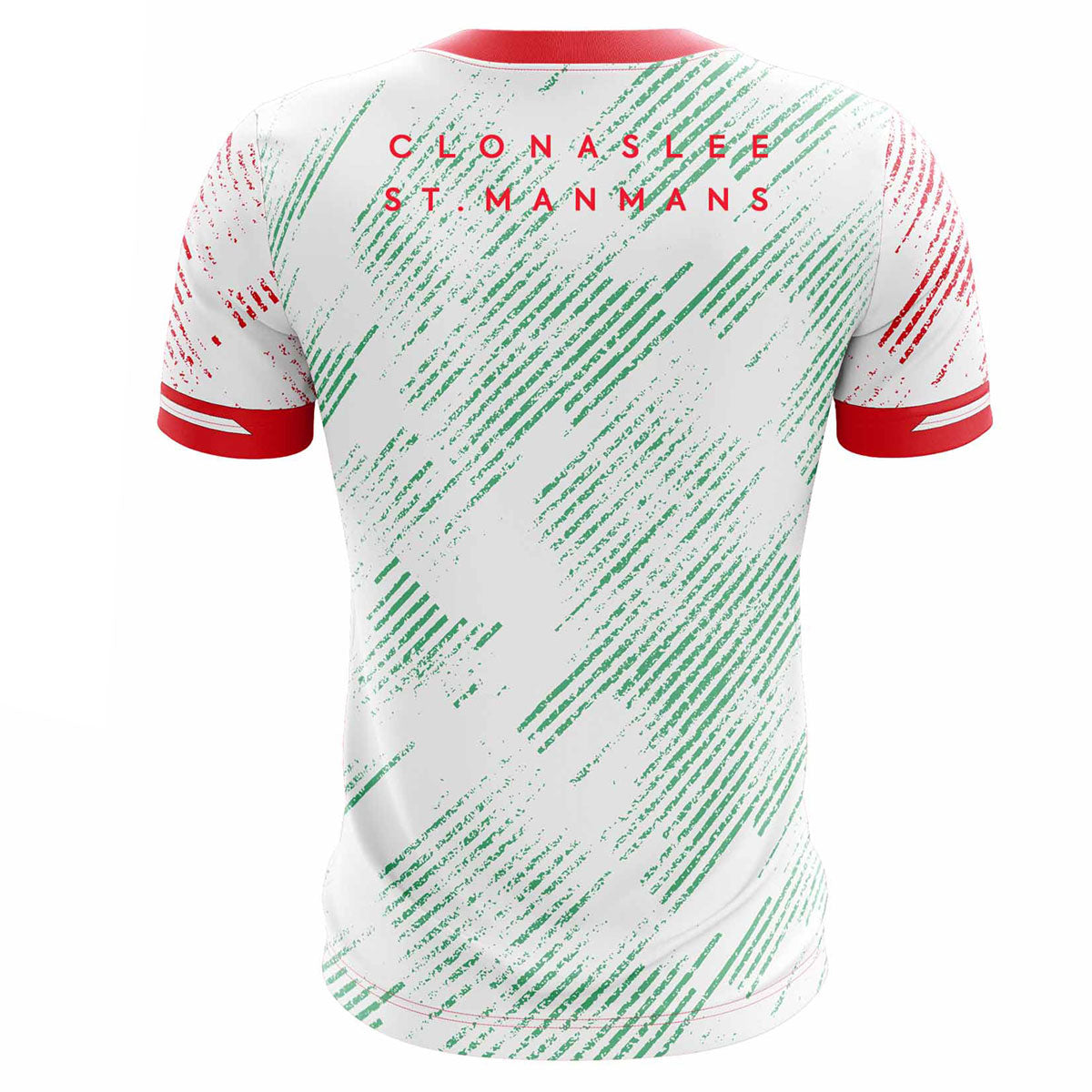 Mc Keever Clonaslee St Manmans GAA Training Jersey - Adult - White/Red/Green