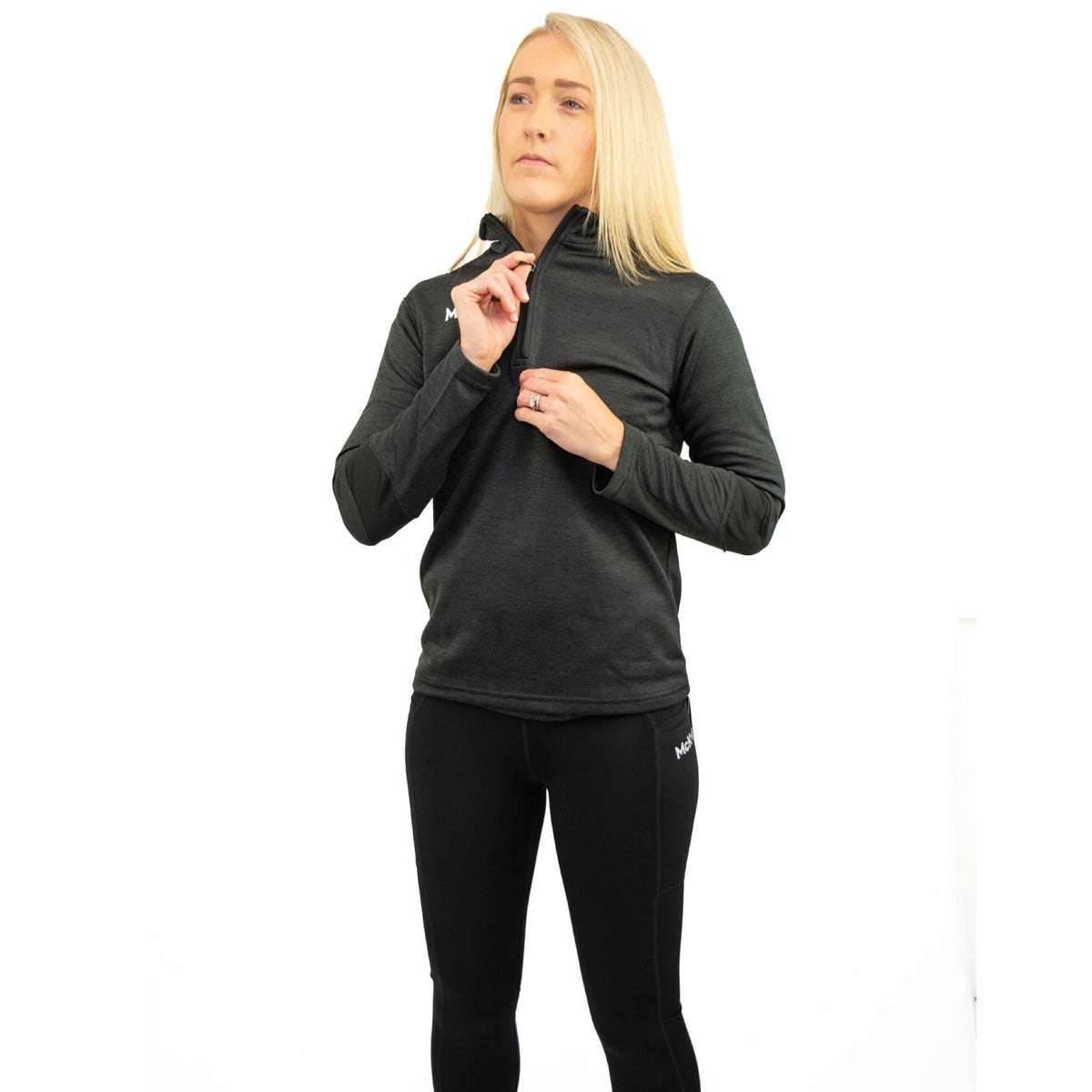 Mc Keever Core 22 1/4 Zip Top - Womens - Black