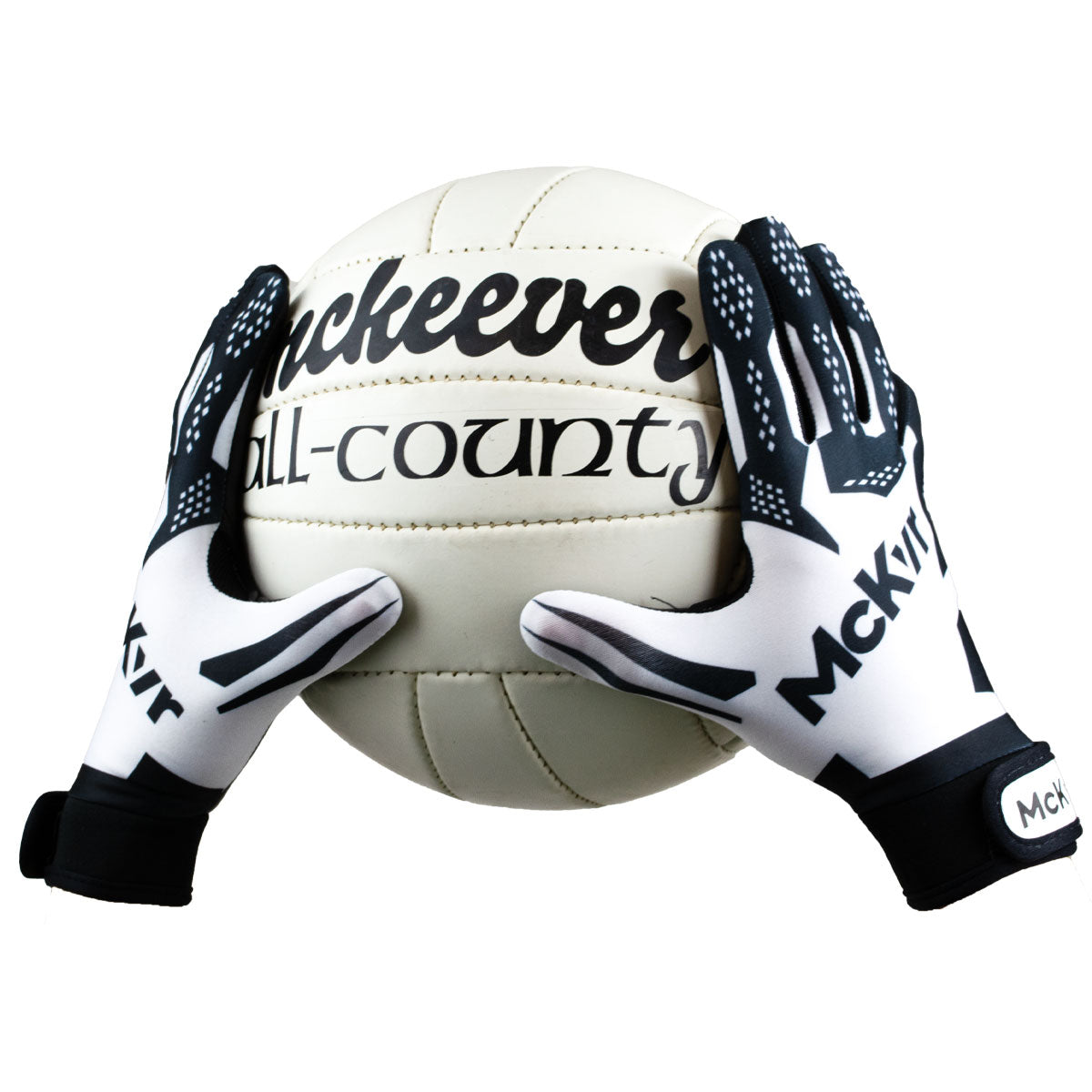 Mc Keever 2.0 Gaelic Gloves - Adult - White/Black