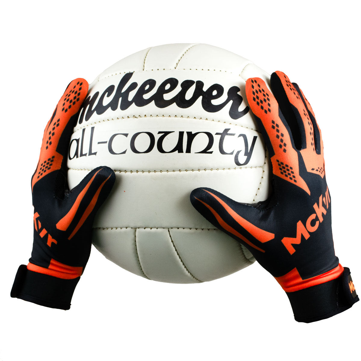 Mc Keever 2.0 Gaelic Gloves - Adult - Black/Orange
