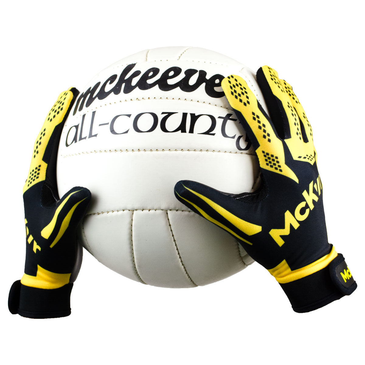 Mc Keever 2.0 Gaelic Gloves - Adult - Black/Yellow