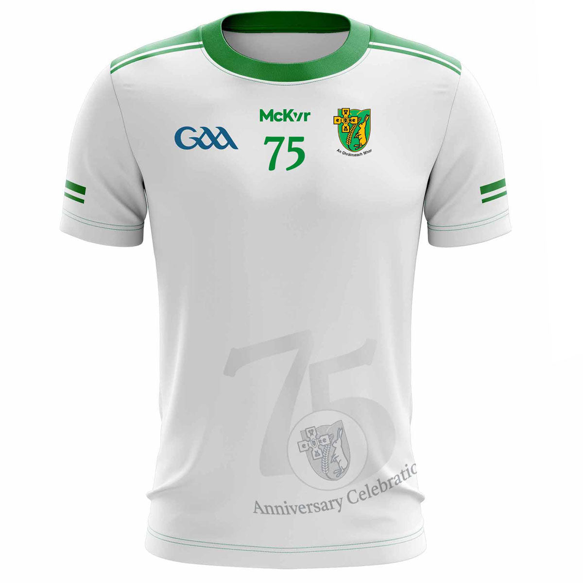 Mc Keever Granemore GFC 75th Anniversary Jersey - Adult - White Player Fit