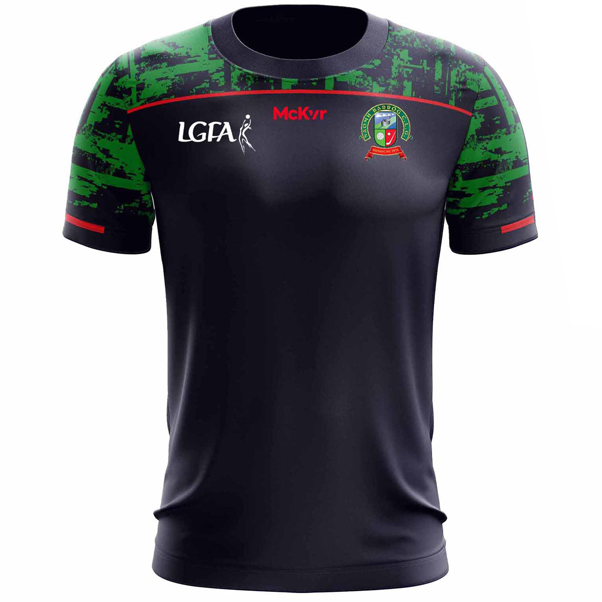 McKvr Naomh Barrog LGFA Training Jersey - Adult - Navy/Green – McKeever ...