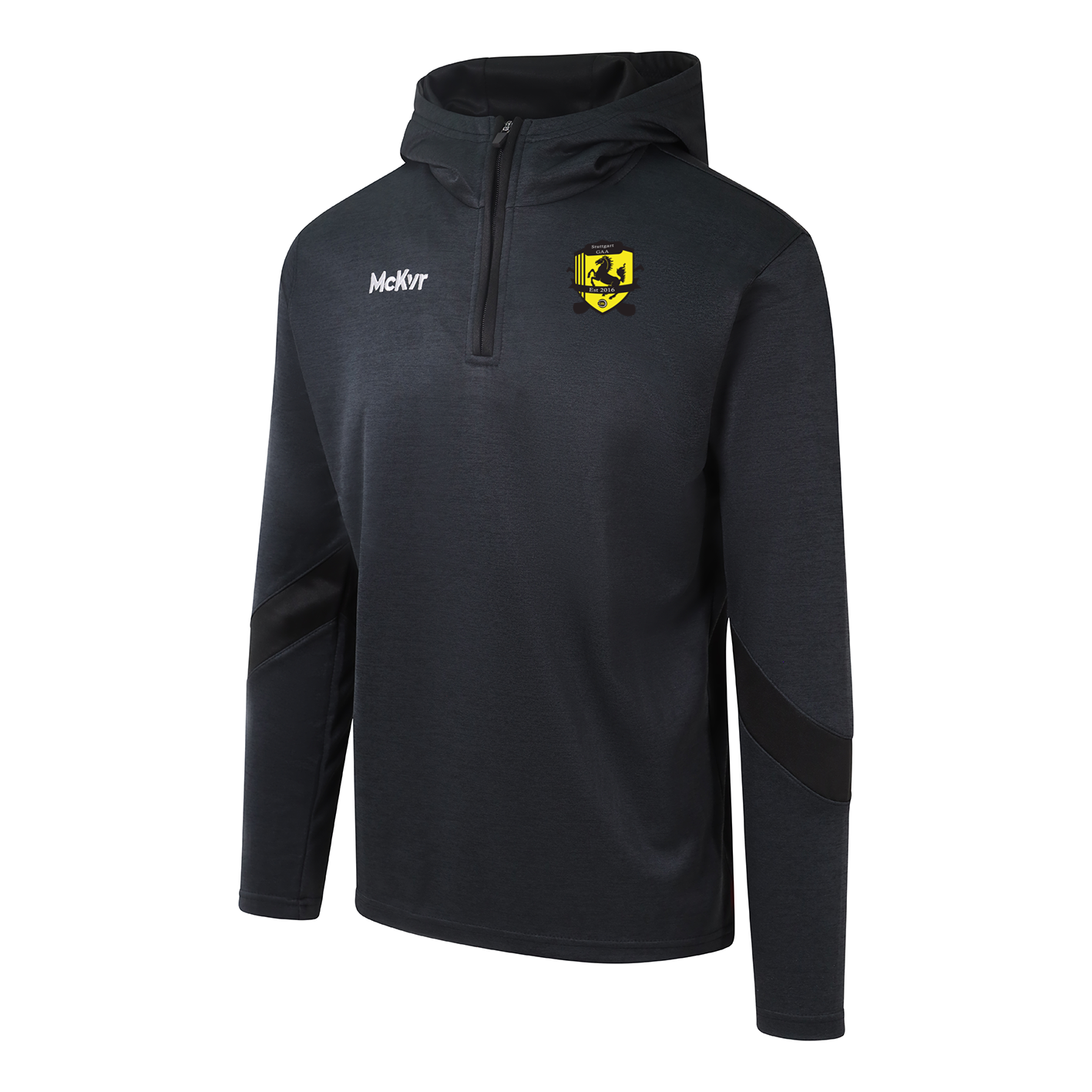 Mc Keever Stuttgart GAA Core 22 1/4 Zip Hoodie - Youth - Black