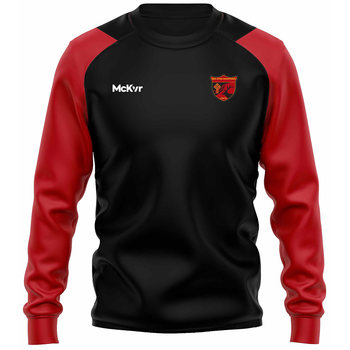 McKvr Ballingeary GAA Core Pro Sweat Top - Adult - Black/Red – McKeever ...
