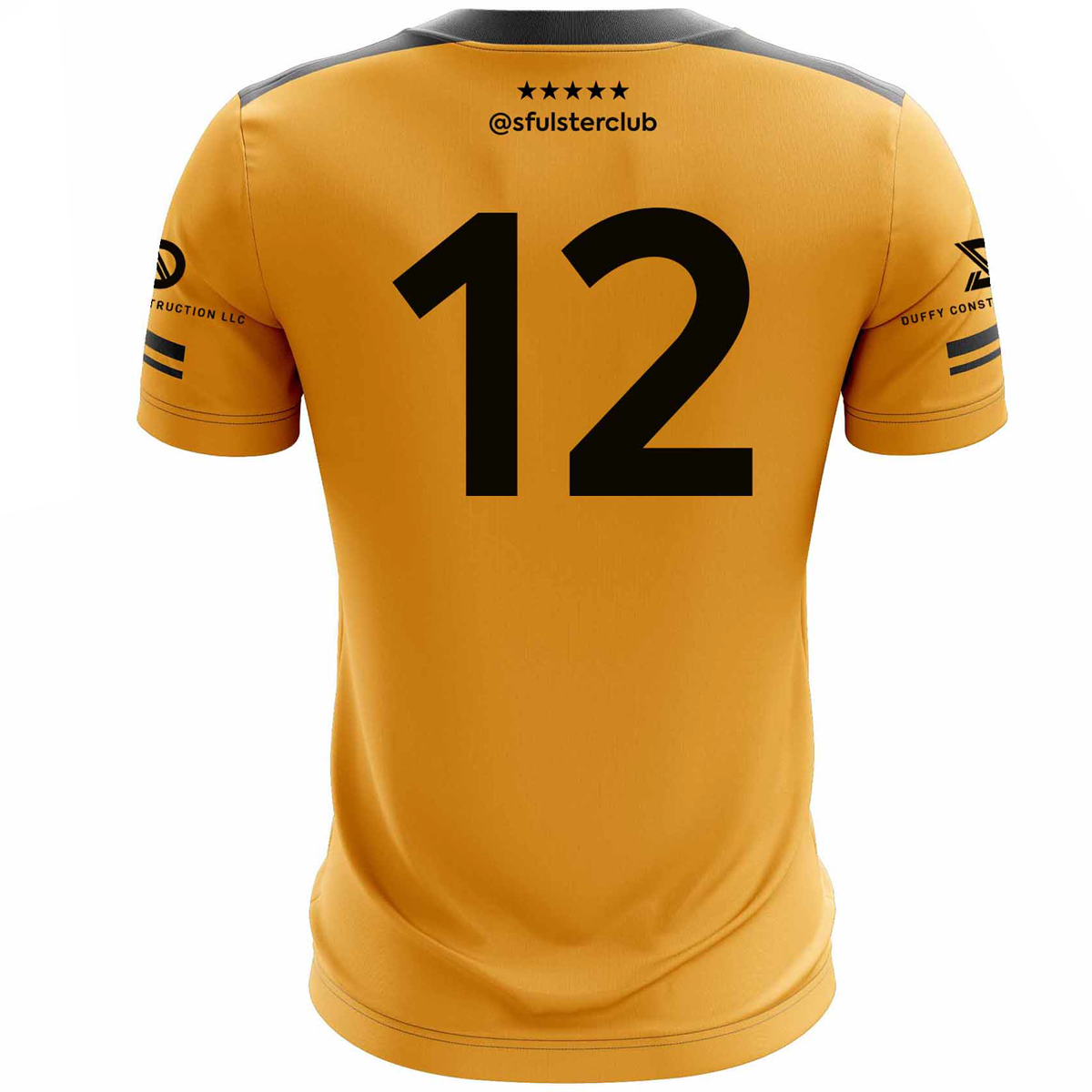 Mc Keever Ulster Club San Francisco Numbered Playing Jersey - Adult - Amber