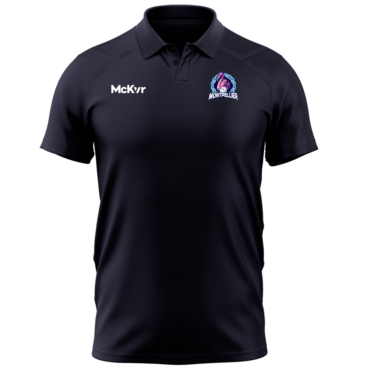 McKvr Montpellier GAA Core Pro Polo - Adult - Navy