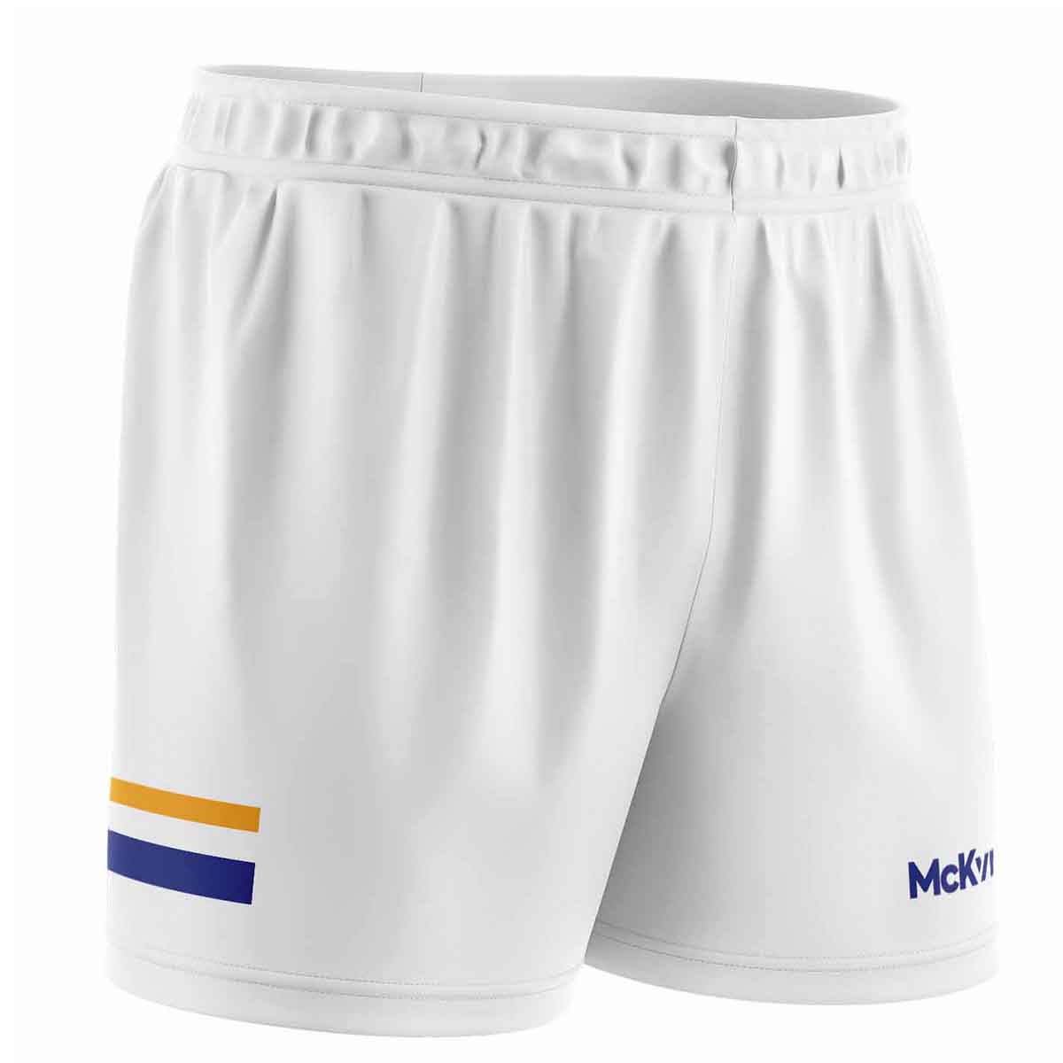 Mc Keever Core Pro GAA Shorts - Adult - White/Royal/Amber