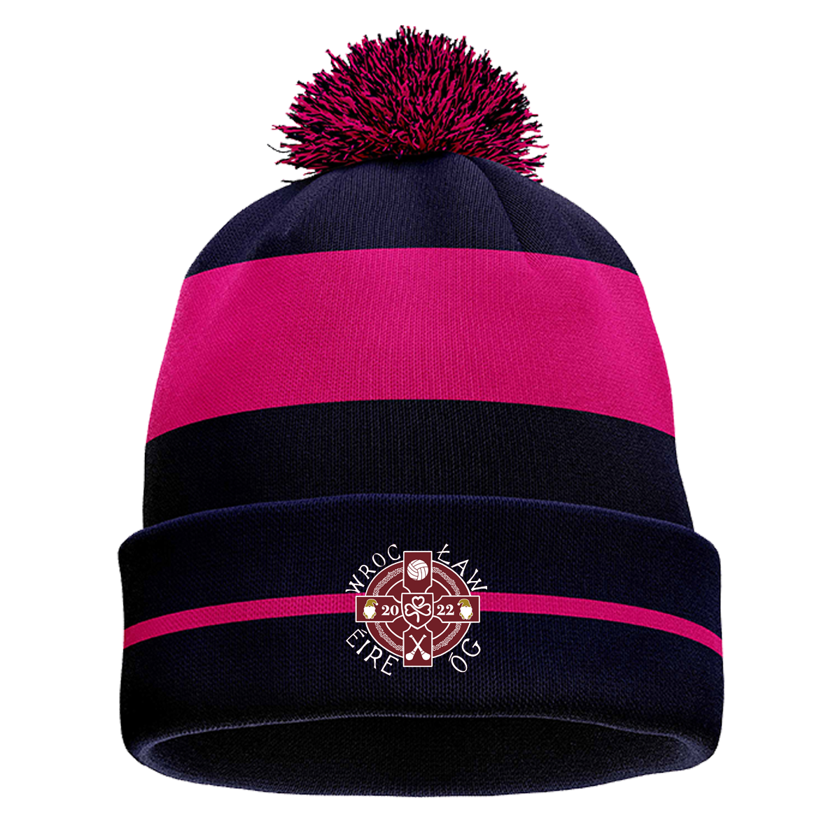 McKvr Wroclaw Eire Og  Core Pro Bobble Hat - Adult - Navy/Pink