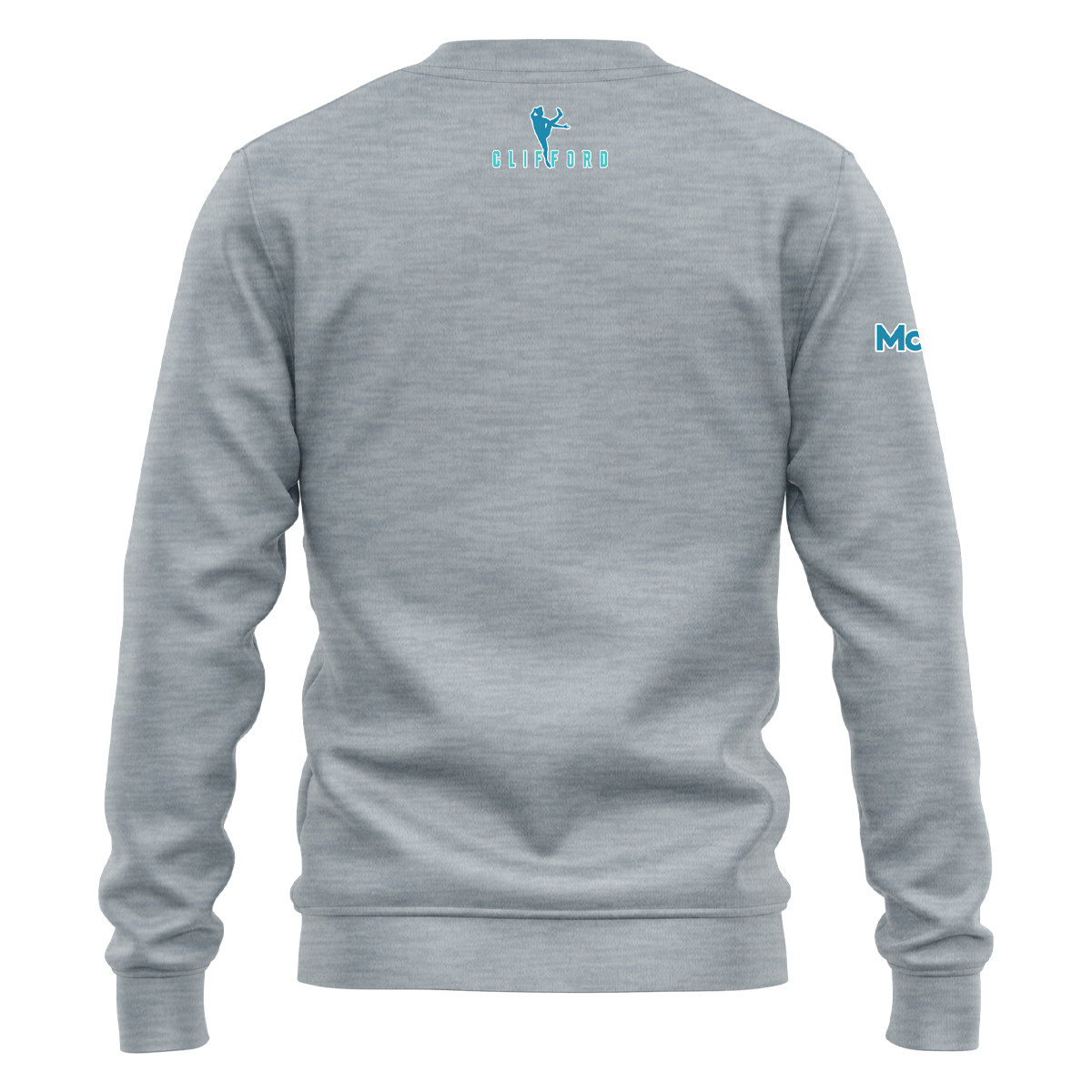 McKvr Clifford Sweat Top - Girls - Grey/Turq