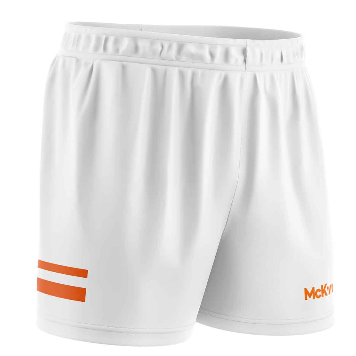 Mc Keever Core Pro GAA Shorts - Adult - White/Orange