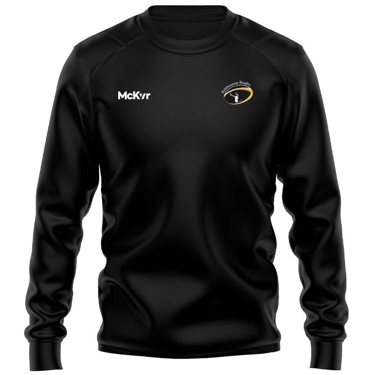 McKvr Ashbourne Rugby Core Pro Sweat Top - Adult - Black – McKeever ...