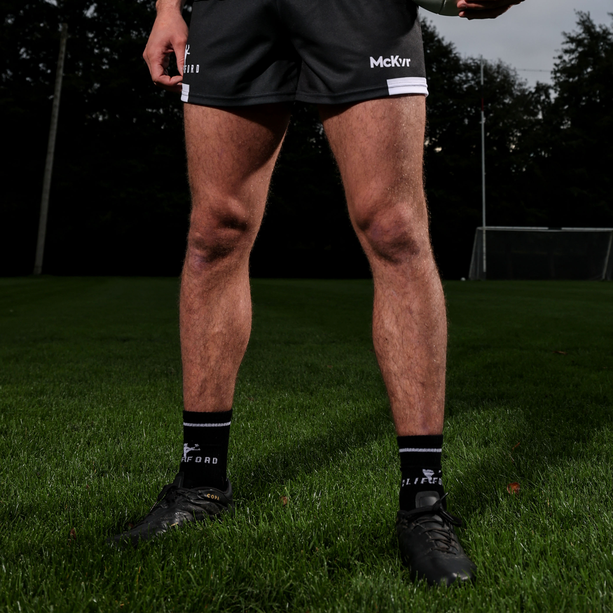 McKvr Clifford Mid Sock - Youth - Black/White