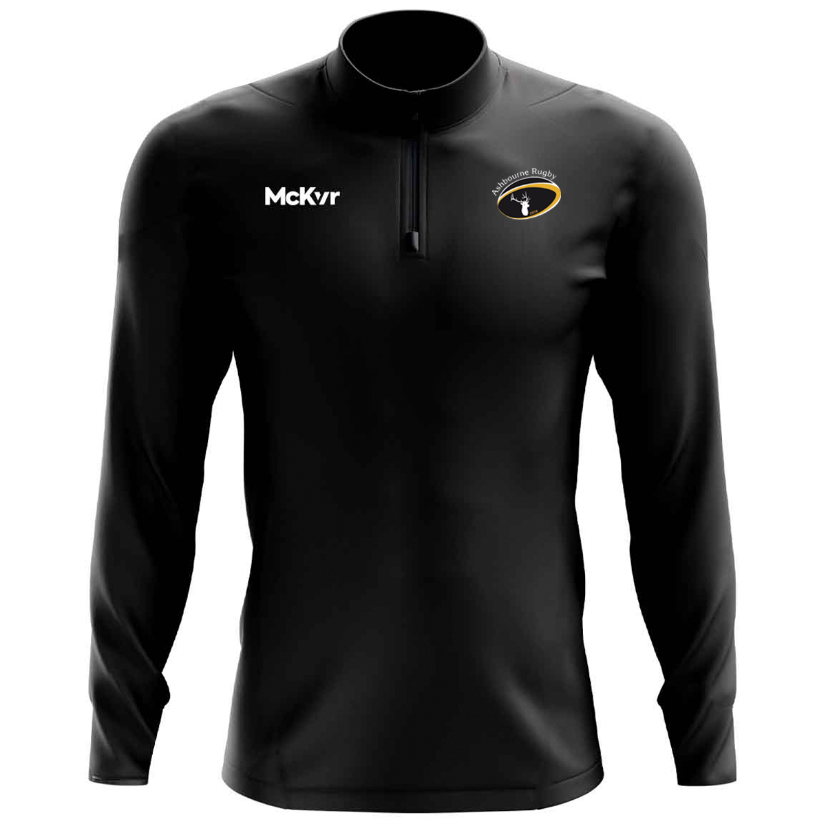 McKvr Ashbourne Rugby Core Pro 1/4 Zip Top - Youth - Black – McKeever ...