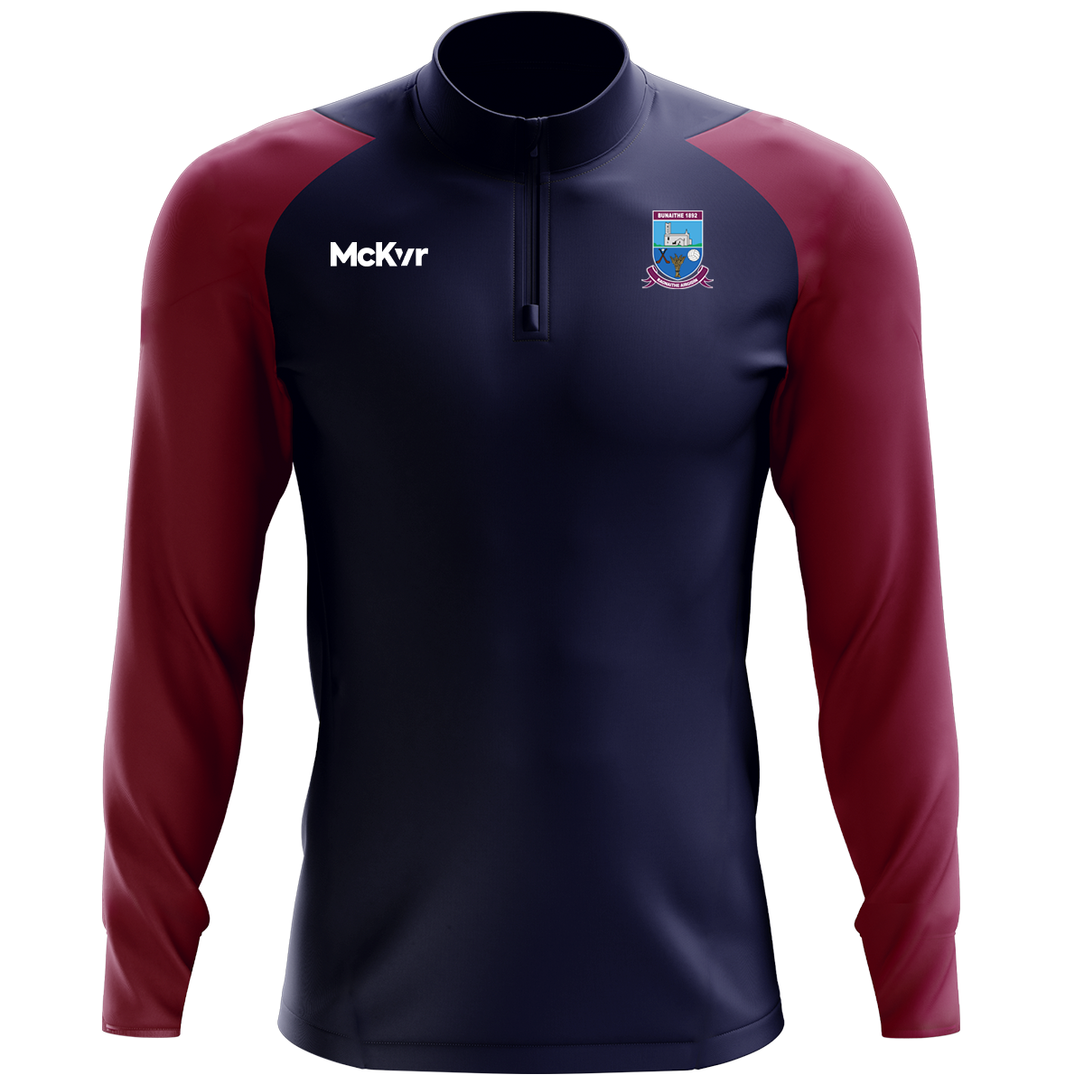 McKvr Argideen Rangers GAA Core Pro 1/4 Zip Top - Youth - Navy/Maroon ...