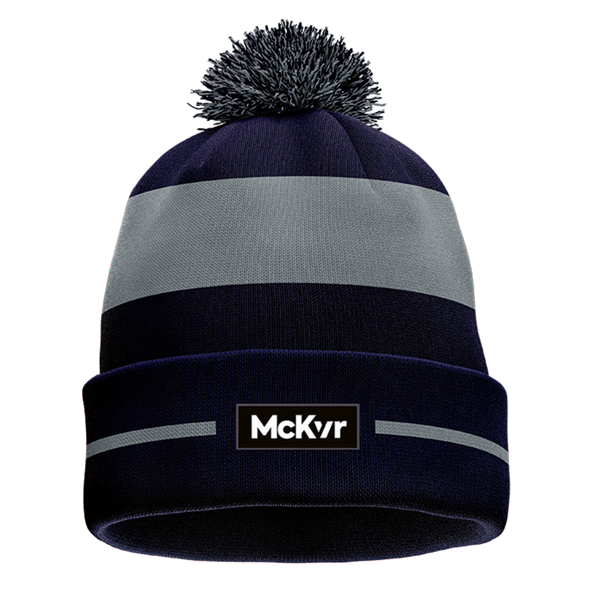 McKvr Wroclaw Eire Og  Core Pro Bobble Hat - Adult - Navy/Grey