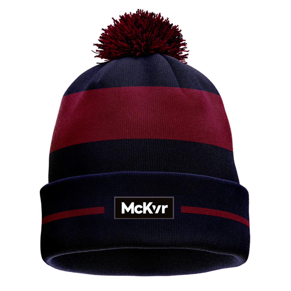 McKvr Wroclaw Eire Og  Core Pro Bobble Hat - Adult - Navy/Maroon