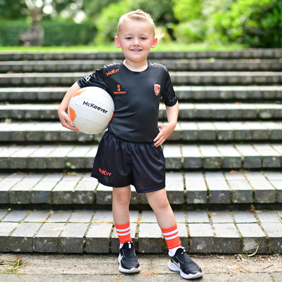 McKvr Armagh GAA Boost Tee - Youth - Black/Charcoal