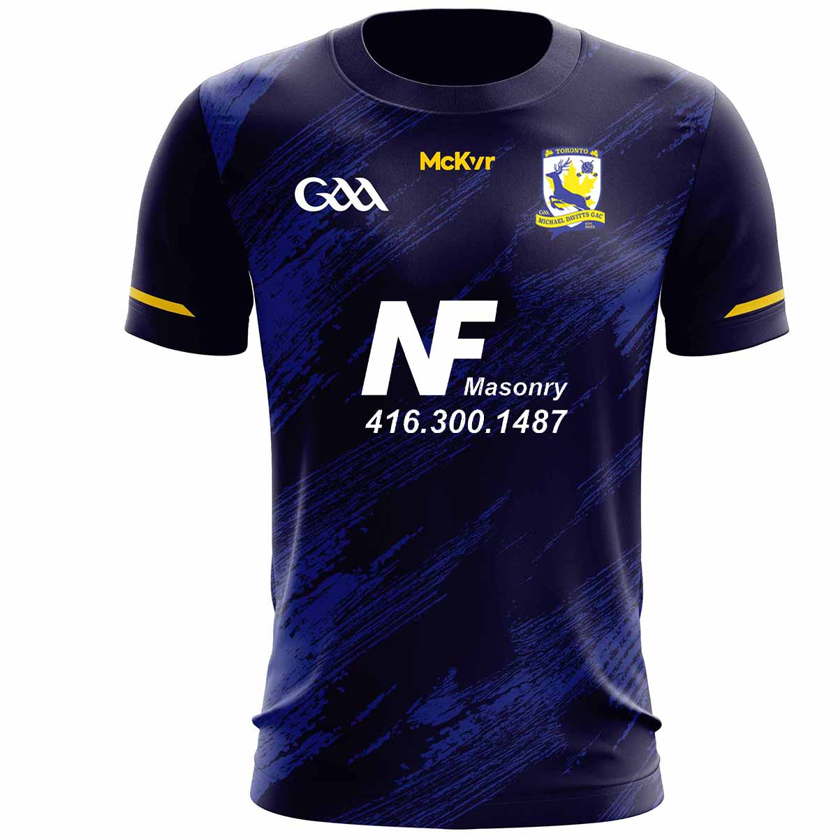 McKvr Toronto Michael Davitts GAC Training Jersey 1 - Adult - Navy/Royal