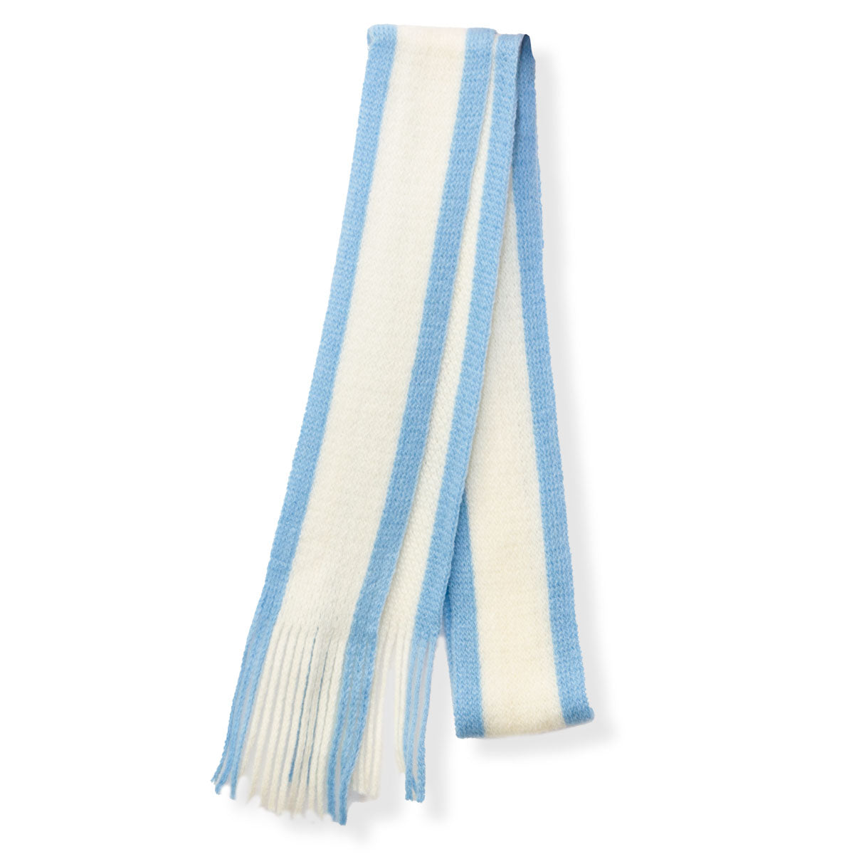 Mc Keever Sports Supporters Mini Scarf - Sky Blue/White