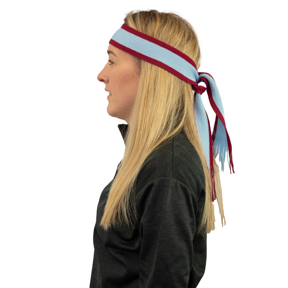 Mc Keever Sports Supporters Mini Scarf - Maroon/Sky Blue