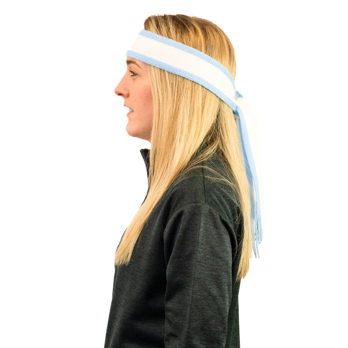 Mc Keever Sports Supporters Mini Scarf - Sky Blue/White