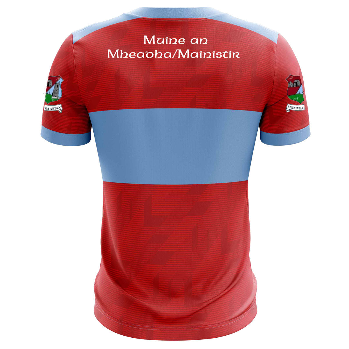 Mc Keever Monivea Abbey GAA Playing Jersey - Youth - Red/Sky