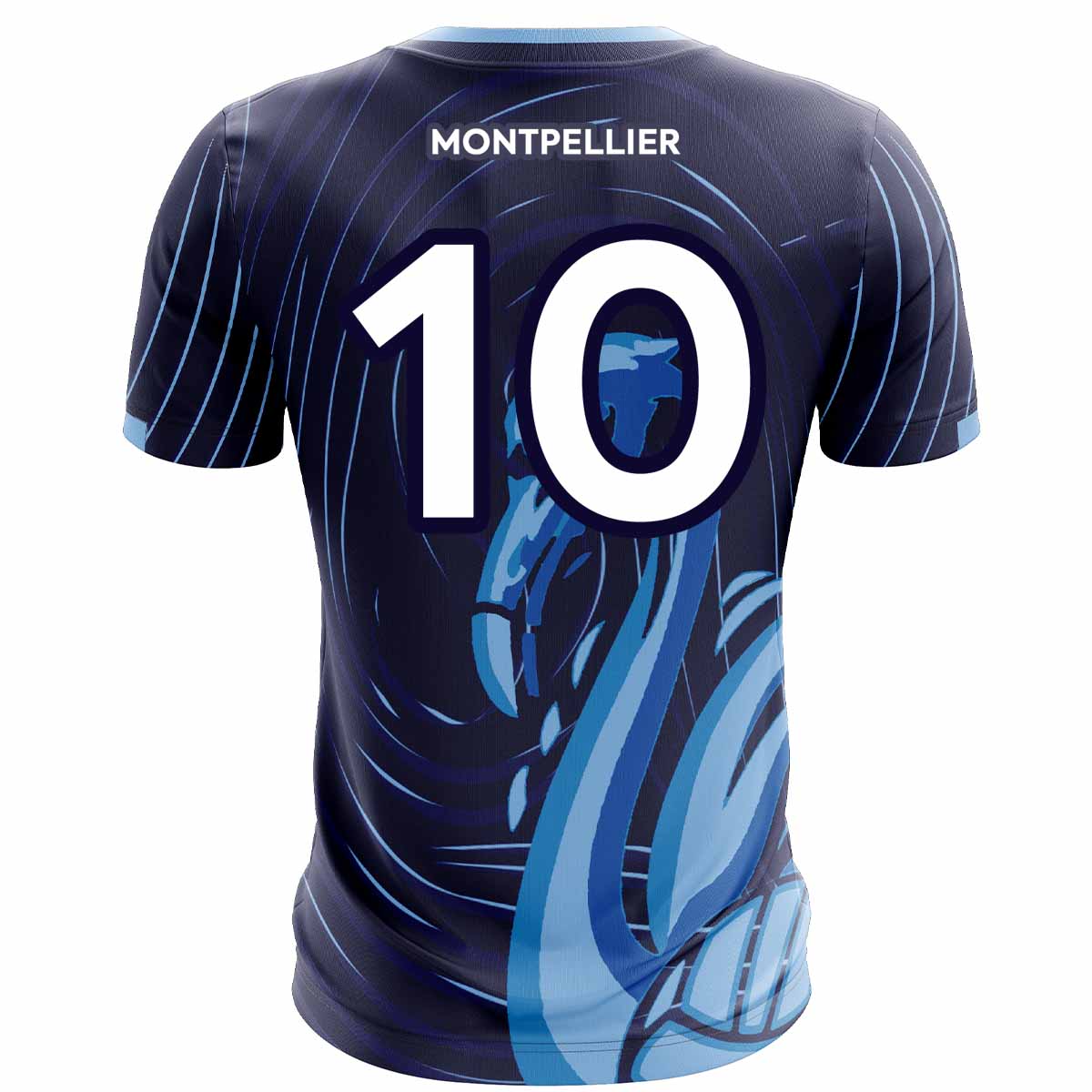 McKvr Montpellier GAA Numbered Playing Jersey - Adult - Navy