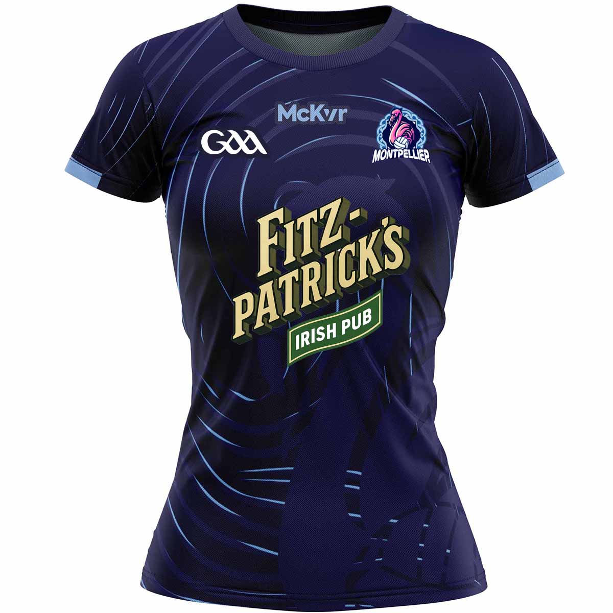 McKvr Montpellier GAA Playing Jersey - Womens - Navy