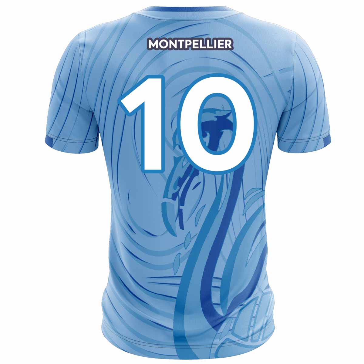 McKvr Montpellier GAA Numbered Playing Jersey - Adult - Sky