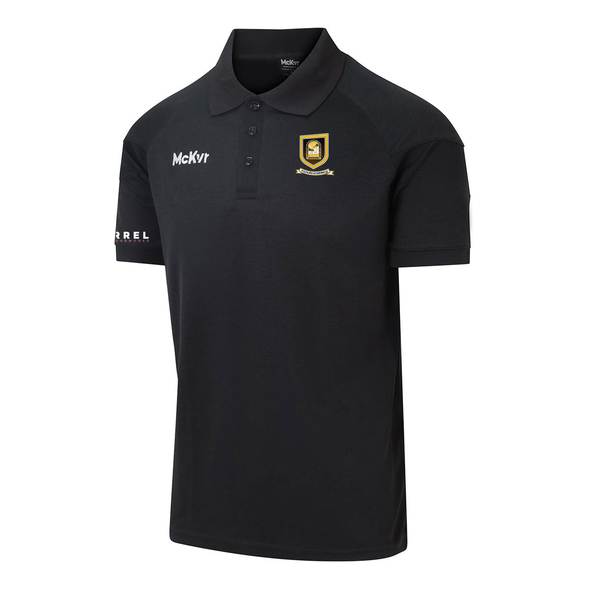 Mc Keever Mourneabbey LGFA Core 22 Polo Top - Adult - Black