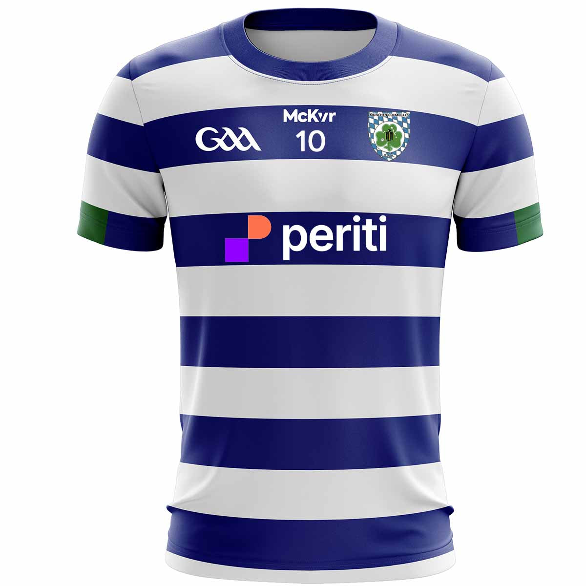 Mc Keever Munich Colmcilles GAA Numbered Playing Jersey - Adult - Blue/White