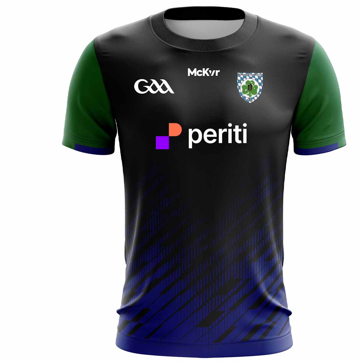 Mc Keever Munich Colmcilles GAA Training Jersey - Adult - Black/Green/Blue