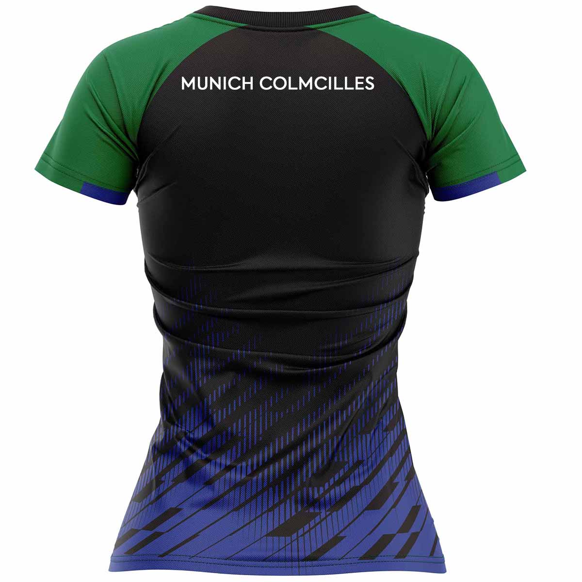 Mc Keever Munich Colmcilles GAA Training Jersey - Womens - Black/Green/Blue