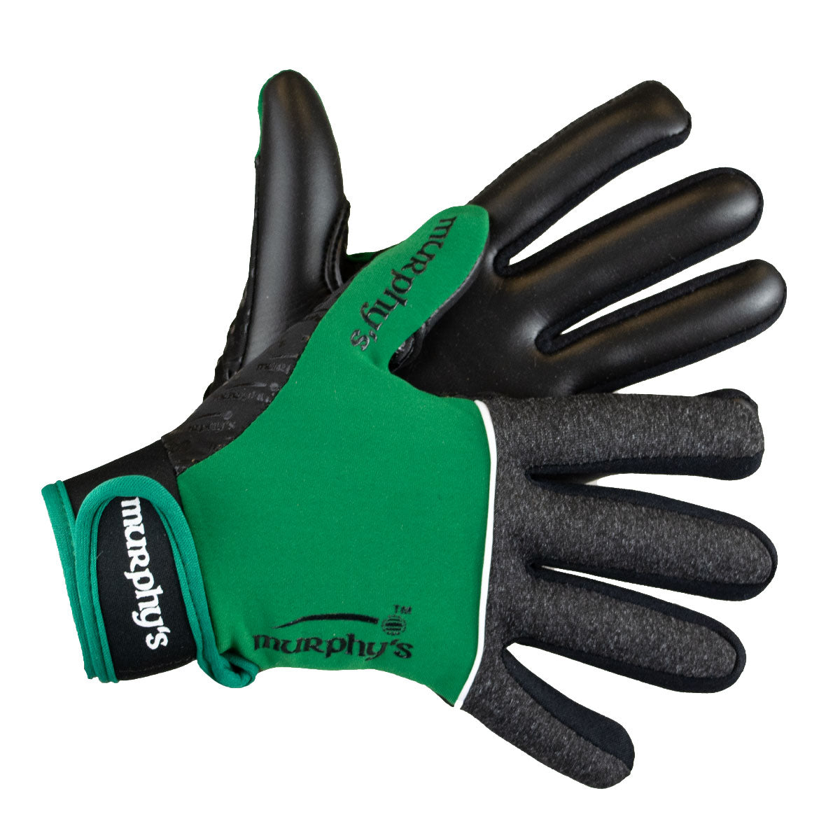 Murphy's V2 Gaelic Gloves - Youth - Grey/Green/White