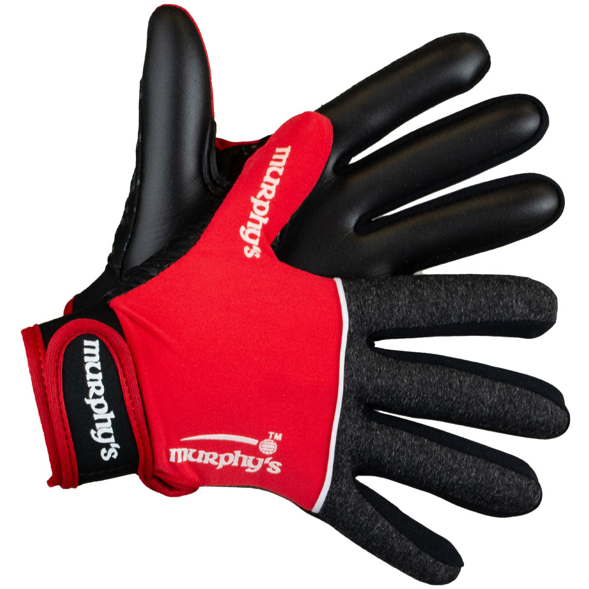 Murphy's V2 Gaelic Gloves - Youth - Grey/Red/White