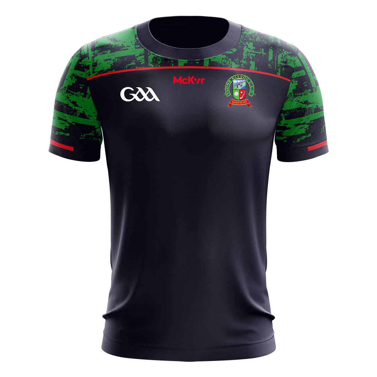 Mc Keever Naomh Barrog GAA Training Jersey - Adult - Navy/Green Player Fit