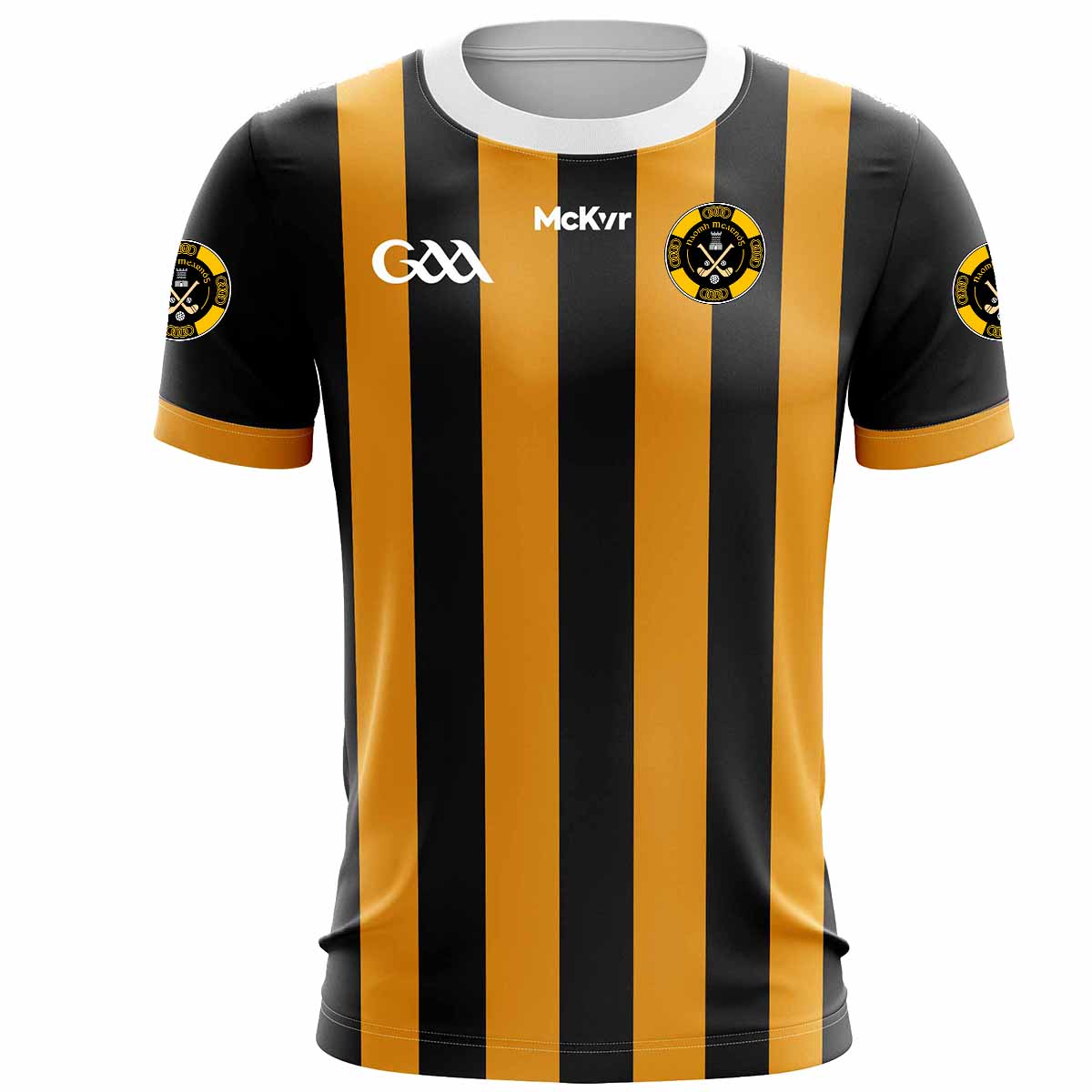 Mc Keever Naomh Mearnog CLG Playing Jersey - Adult - Black/Amber