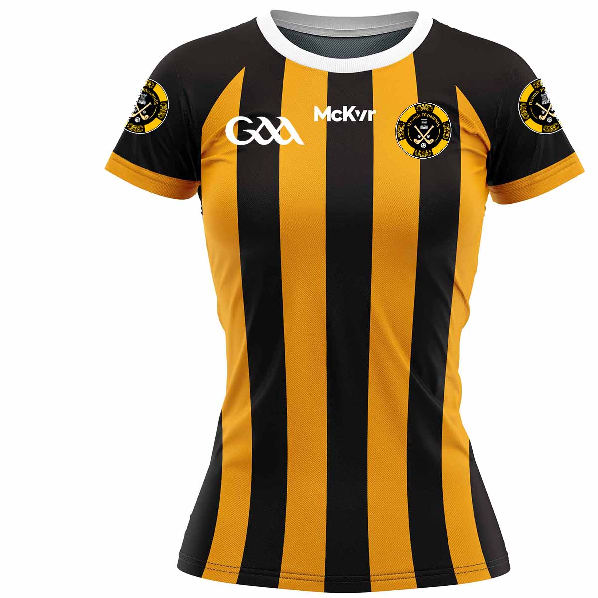 Mc Keever Naomh Mearnog CLG Playing Jersey - Womens - Black/Amber