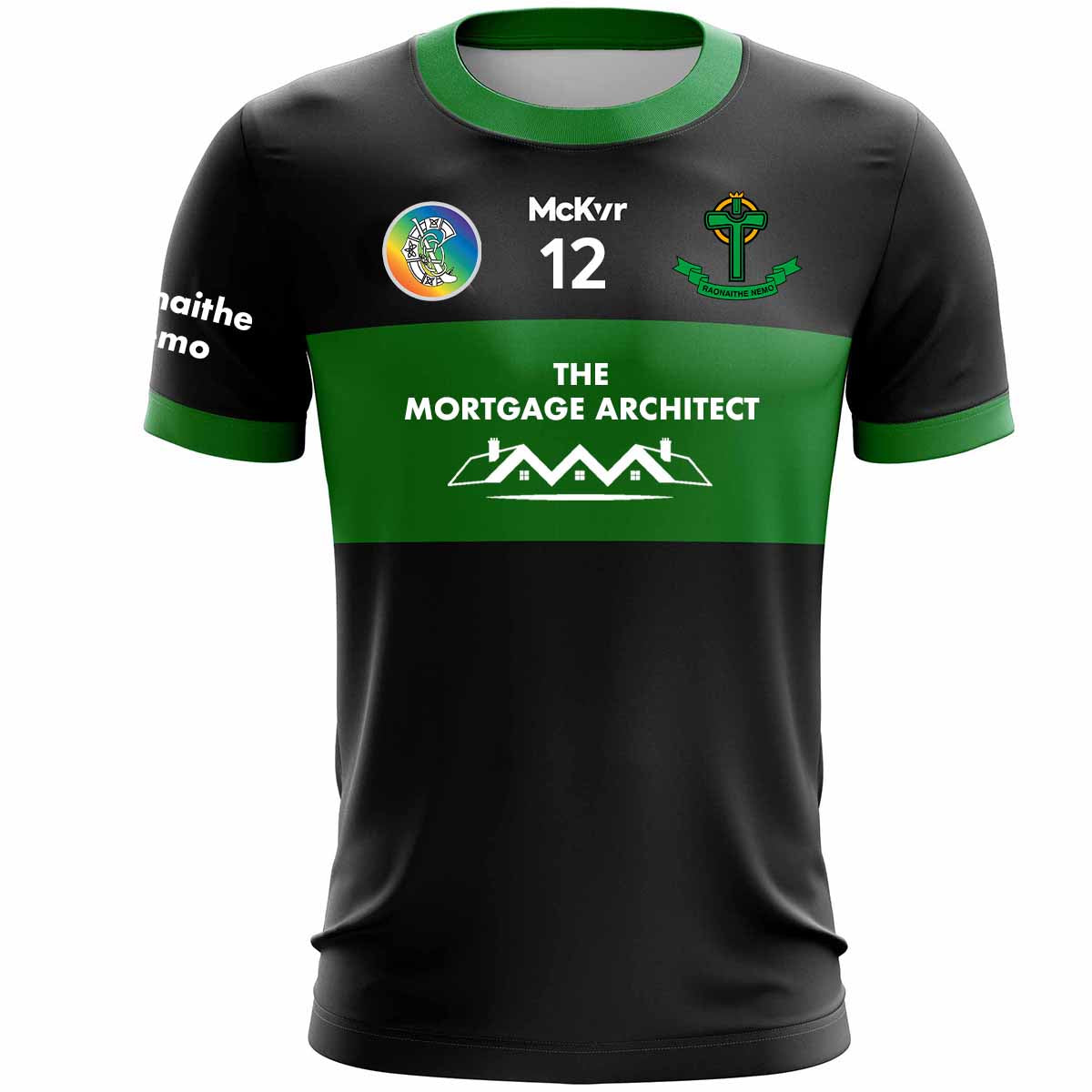 Mc Keever Nemo Rangers Camogie Numbered Match Jersey - Youth - Black
