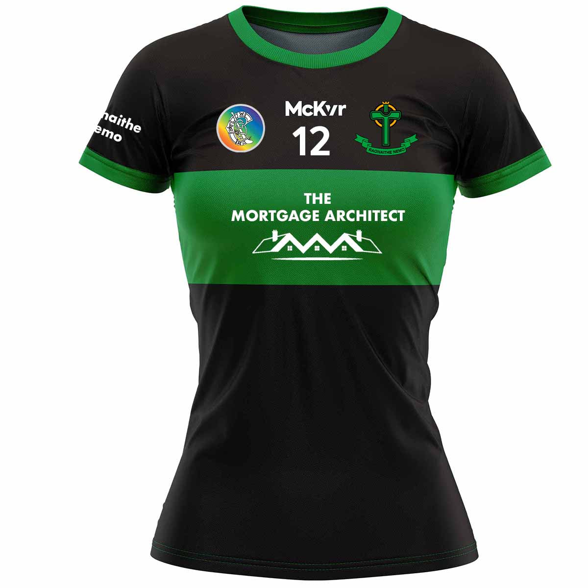 Mc Keever Nemo Rangers Camogie Numbered Match Jersey - Womens - Black