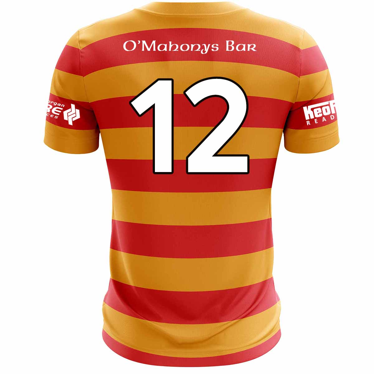 Mc Keever Newcestown GAA Numbered Senior Match Jersey - Youth - Amber/Red