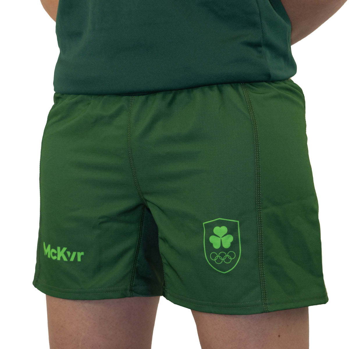 Ireland Rugby Shorts McKvr Team Ireland Home Rugby Shorts - Adult - Green – McKeever Sports UK
