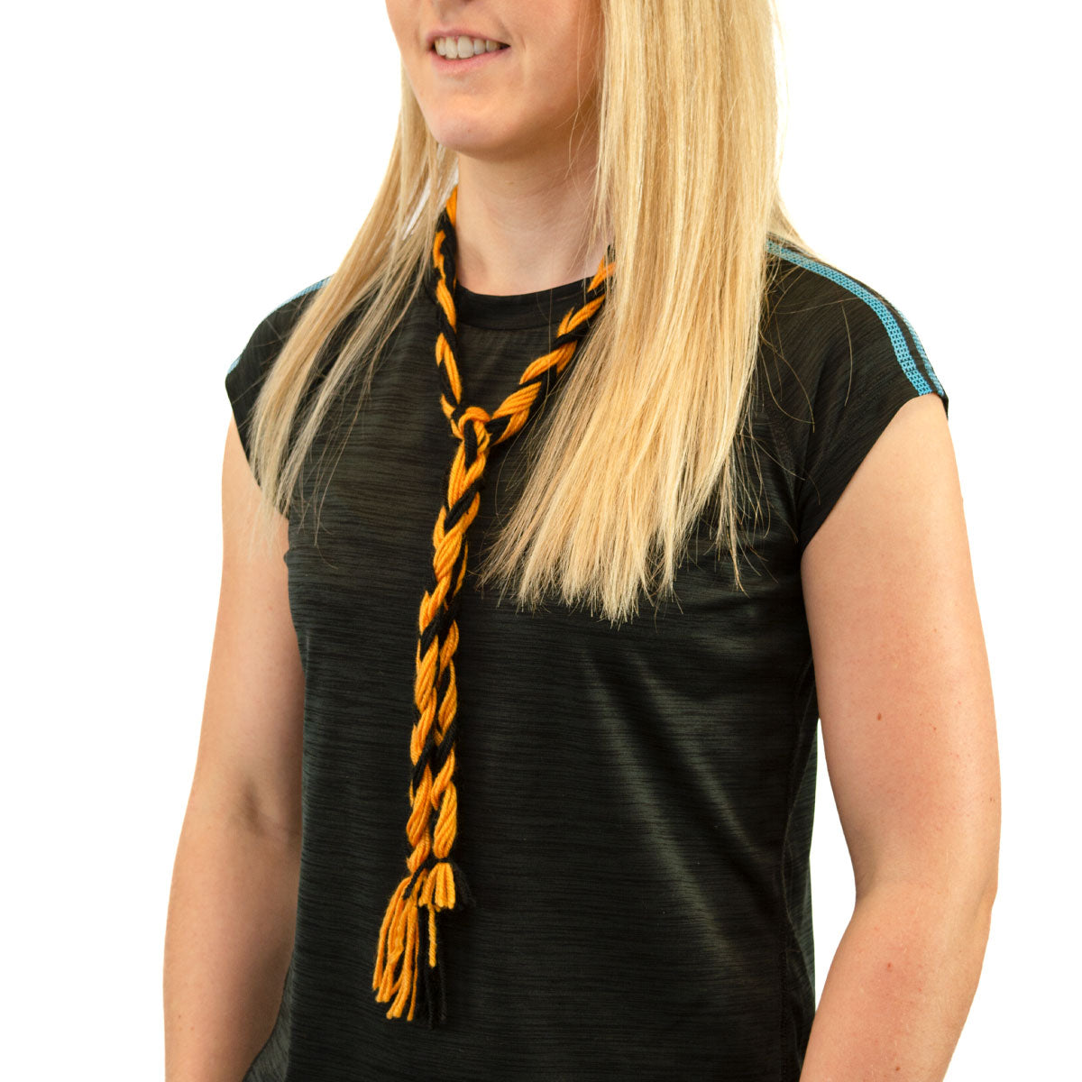 Mc Keever Sports Supporters Wool Plait - Black/Amber
